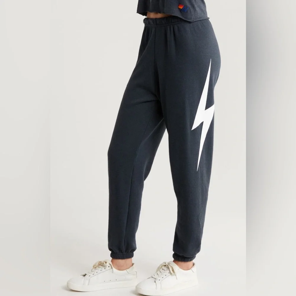 AVIATOR NATION Bolt Sweatpants in Charcoal M_2